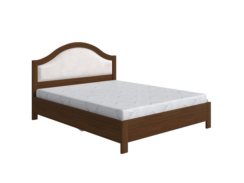 Кровать Ontario с подъемным механизмом 90x200 Ткань/Массив Teddy 302 Жемчужный/Мокко (сосна) - Уютная кровать с местом для хранения