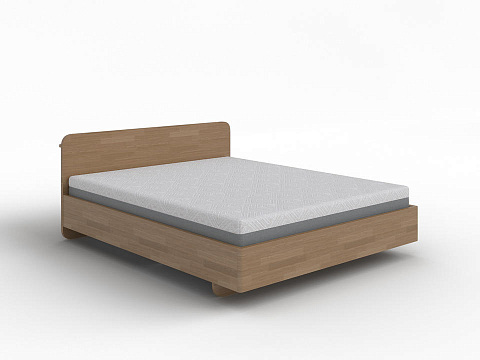 Деревянная кровать Minima с подъемным механизмом - Кровать в стиле экоминимализма.